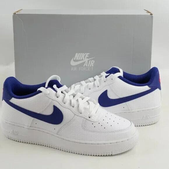 NEW Nike Air Force 1 Low GS White Deep Royal CT3839 101 - SIZE 4.5Y / 6 WOMENS main image 8